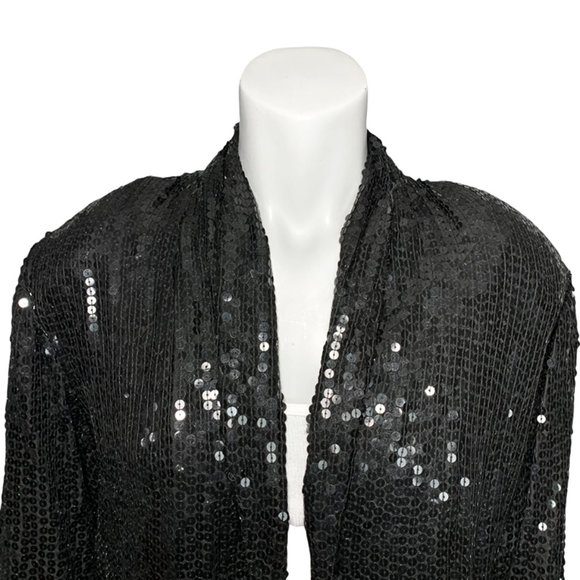 ** SOLD ** VINTAGE AT ONCE Sequin Blazer - Picture 4 of 6